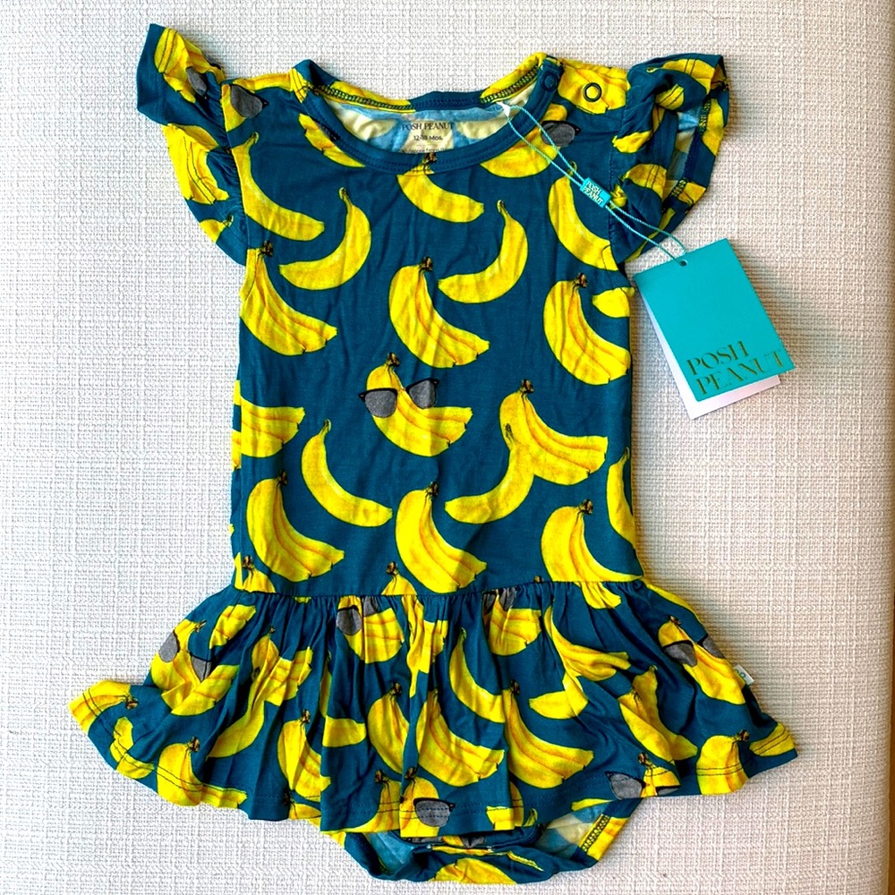 Posh Peanut Bananas Baby Onesie